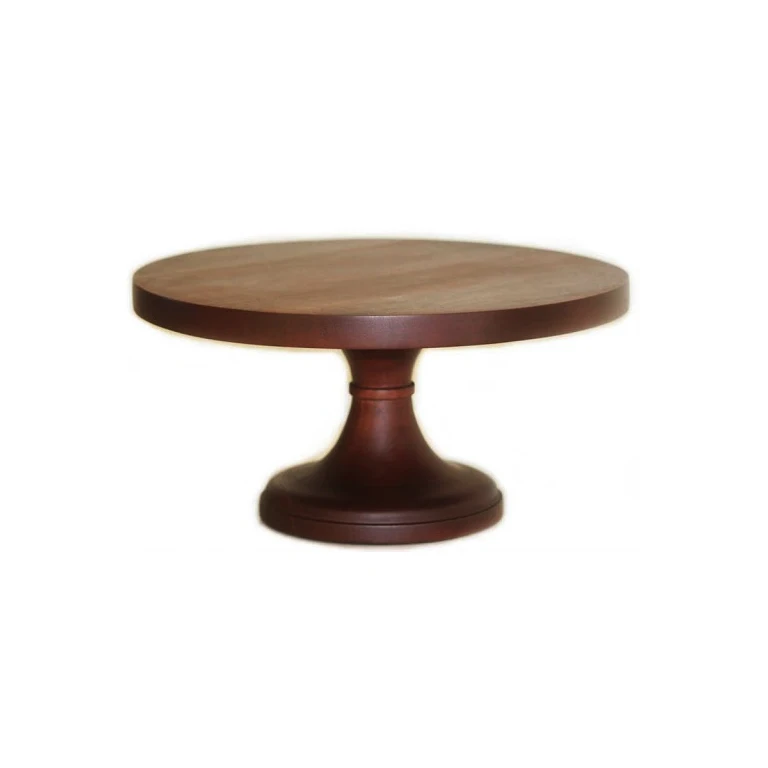 Kitchen Restaurant Bakery Usage Wooden Cake Stand Attractive Design Dessert Display Cupcake Stand Round Shape Handcrafted
