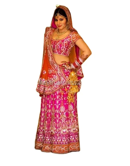 Designer Indian Wedding bridal lehenga choli Dresses hand embellished customize color and size available