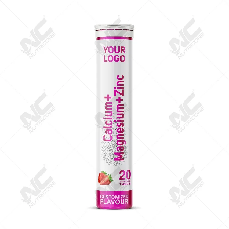 Leading Supplier of Premium Quality Natural Supplement Calcium+Magnesium+Zinc Effervescent Tablets