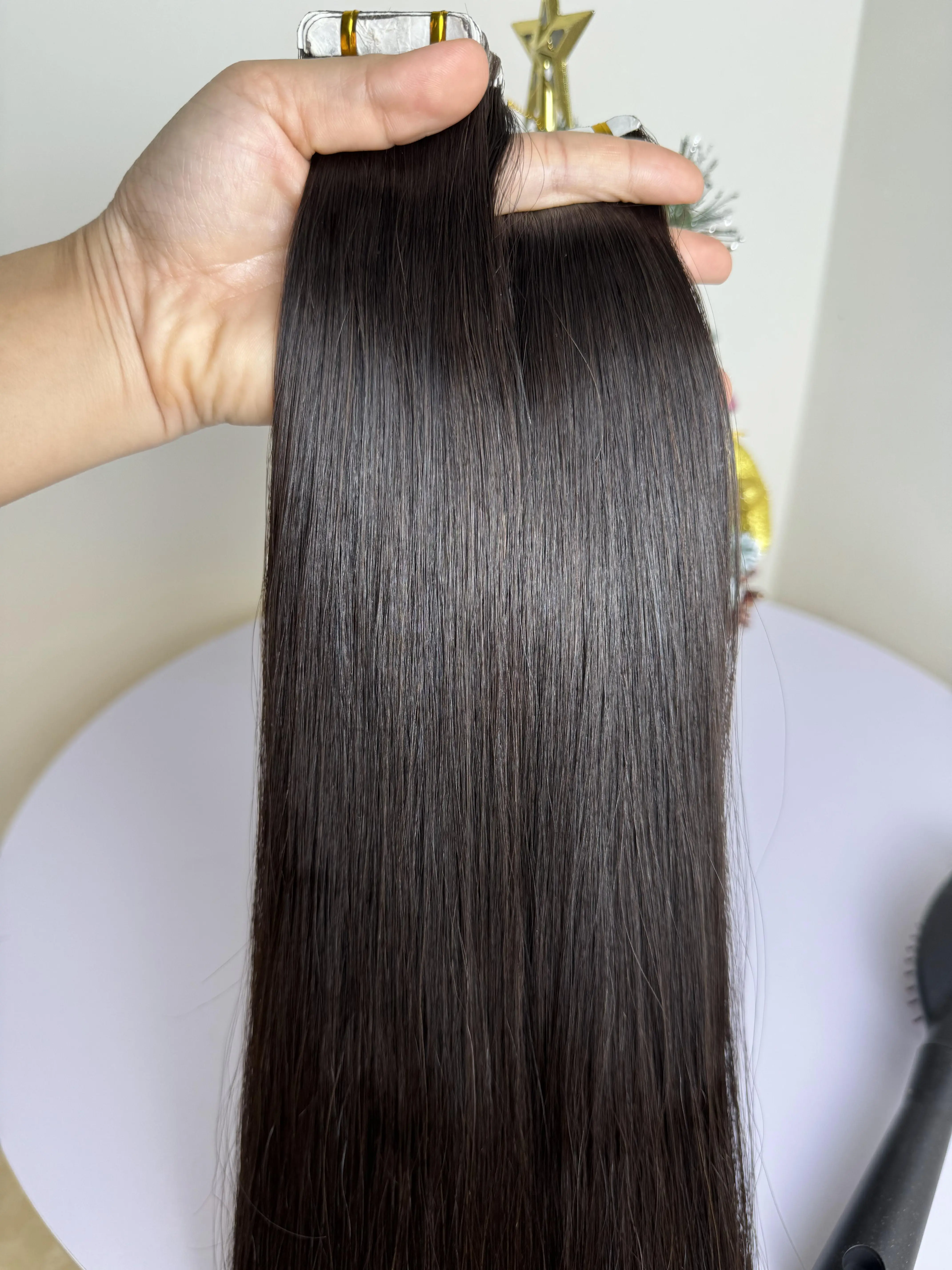 Factory Direct Selling Raw Cuticle Aligned Virgin Hair Tape in Human Hair Extensions Vietnamese Human Hair Extension