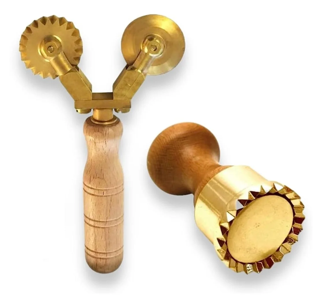 Made in Italy Pasta & Ravioli Round  Stamp for Homemade or Professional Handmade Pasta