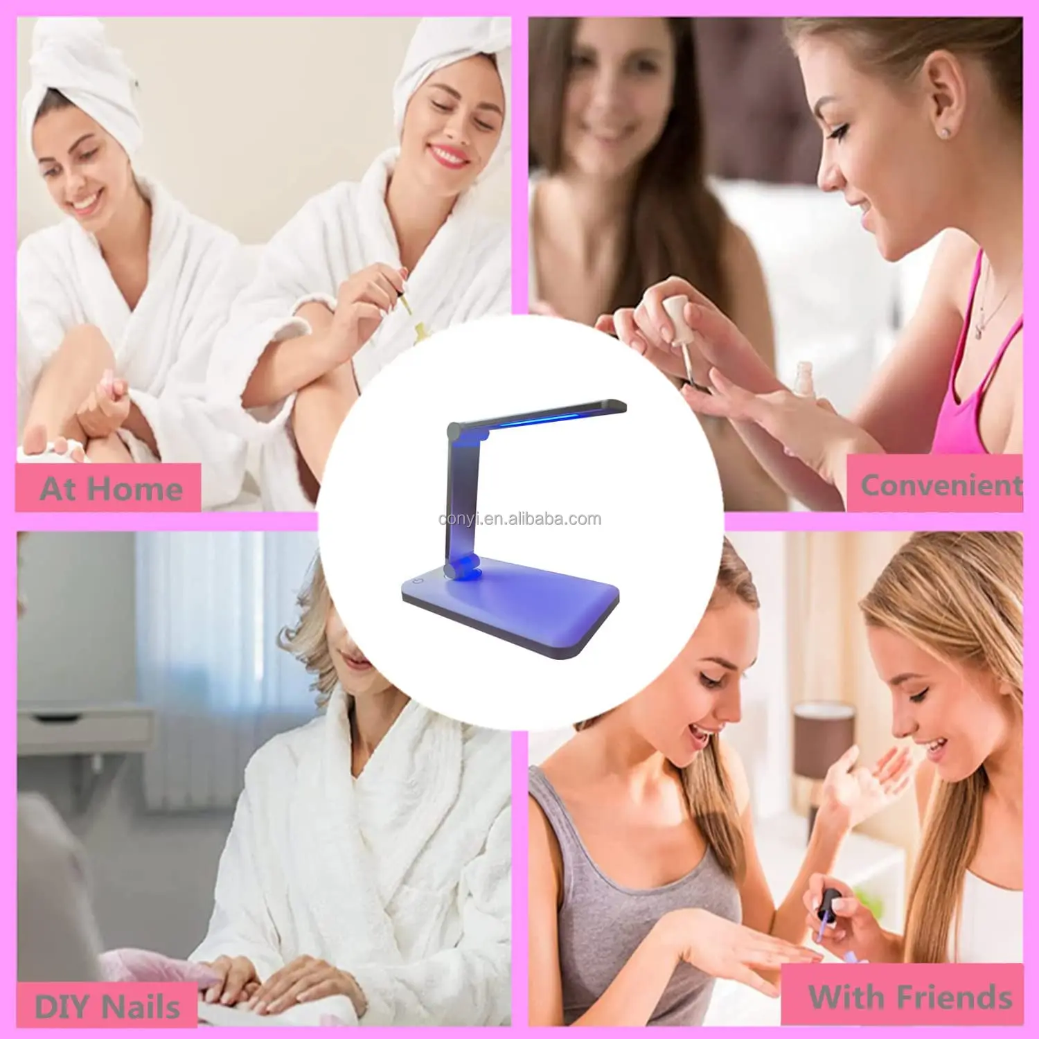 Professional Foldable Pocket Nail Dryer for Nail Gel Polish UV Nail Light Curing Gel LED Dryer