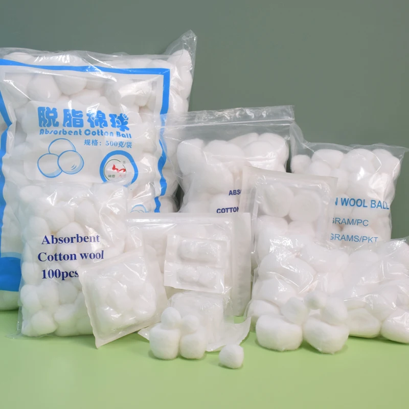 Small Medium Large Dry Cotton Balls Degreased Cotton Balls Medical Cotton Sterilization