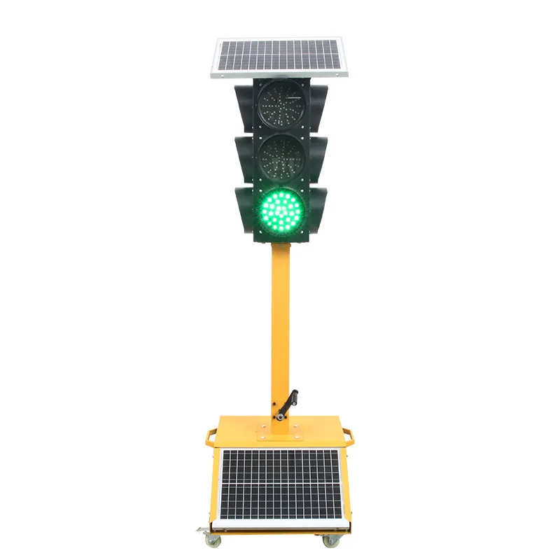 Roadwork Portable Traffic Light With 20 Remote Control Solar System LED 5mm Ultra Bright 60 Degree Traffic Light