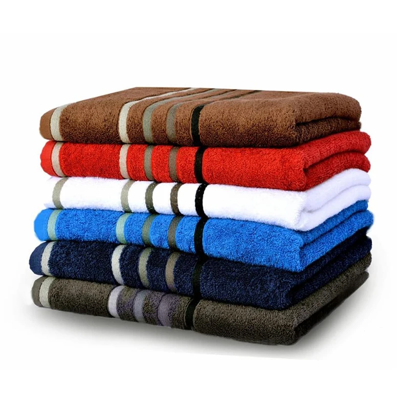 High Quality Customized Logo Printed Bath Towel Quick Dry Recycled Cotton Large Terry Model for Hotel Use Sports Pattern