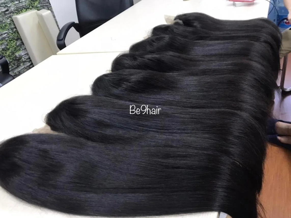 Natural Straight Vietnam Hair Bundles 20 inches Super Double Drawn  from BIGG Manufacturer Human hair weave to do Wig