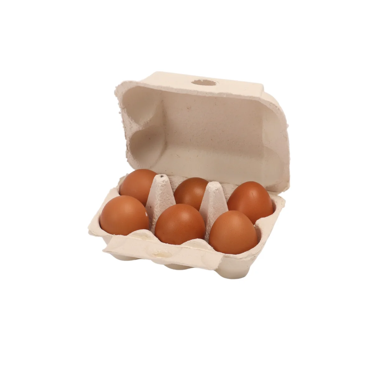 6cells Egg Cartons Box Made by Bio-Degradable Paper Pulp Cheap Price Egg Box Egg tray made by Viet Nam Manufacturer