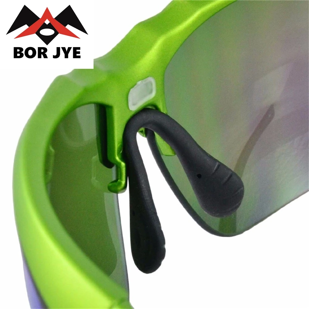 Borjye J140 Polarized Anti-UV half rim sport sunglasses