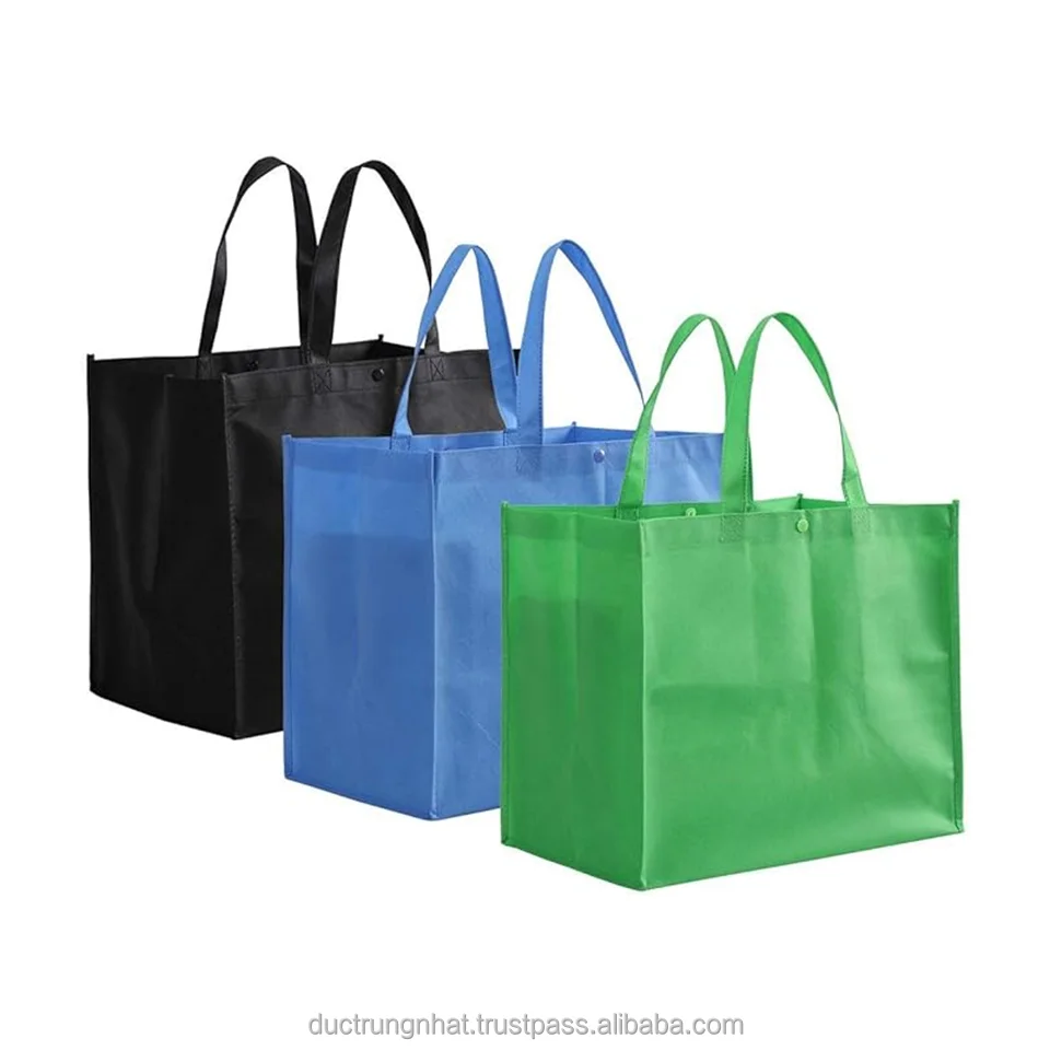 Wholesale Vietnam Bags Unique Reusable Shopping Bags Custom Size with Your Logos High Quality Non Woven Shopping Bags