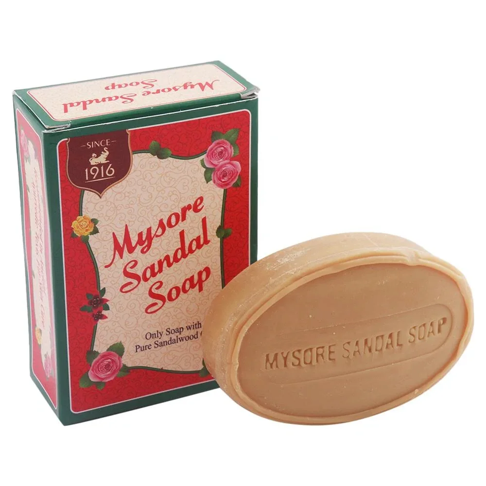 Мыло Mysore Sandal 75 г твердое травяное мыло для ванны с чистым маслом сандалового дерева мягкого и светящегося ухода за кожей