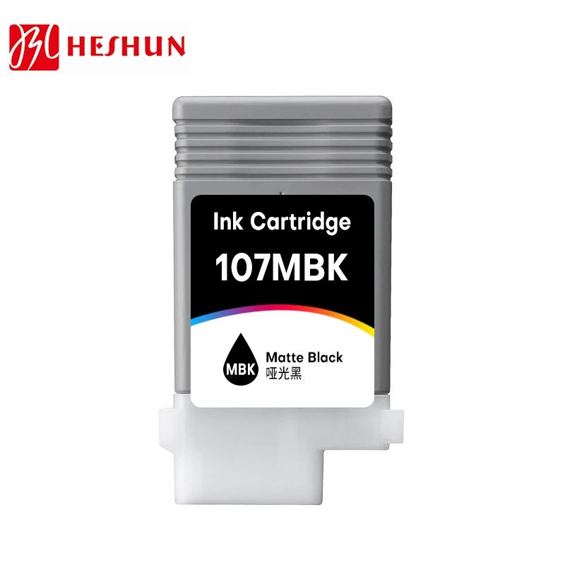 HS Pfi107 Pfi-107 pigment ink cartridge with chip suitable for Canon Ipf670 Ipf680 Ipf685 Ipf770 Ipf780 Ipf785 printer 130ml/pc