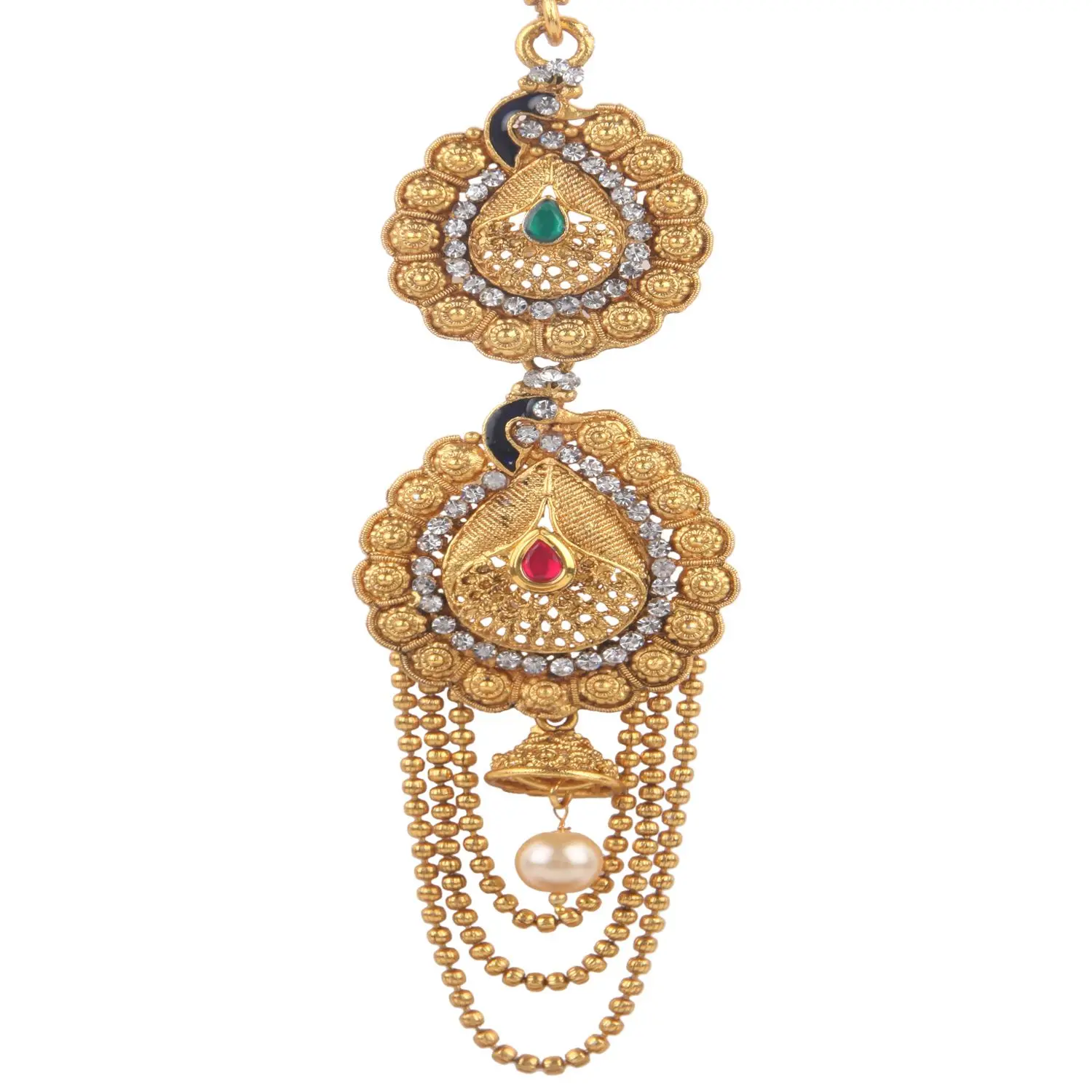 Indian Gold Plated Wedding Jewellery Traditional Crystal Kundan Waist Belt Belly Chain Bridal Kamarbandh Indian Jewelry For Women