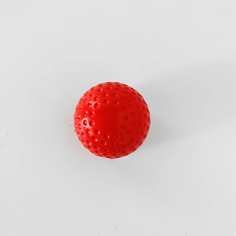 High quality 8 inch pu red dimpled pitching machine baseball balls