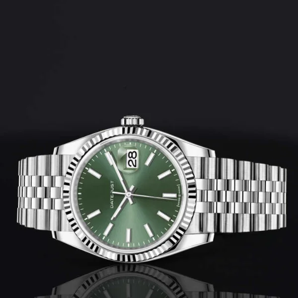 Branded Classic Wrist Watch For Men Stainless Steel Amazing Wrist Watch With Date Just Formal Watch For Men at Wholesale Price