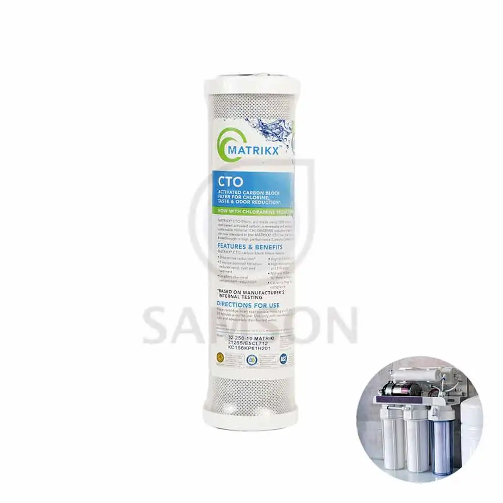 Amazon Hot Sale CTO Activated Carbon Block Filter 5 Micron Rate for Quick Removal of Chlorine from Household Water