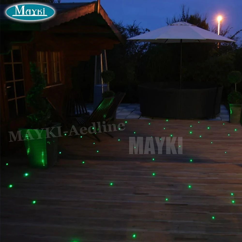 PMMA fiber optic cable 14 core multi-strand end glow fiber optic with black pvc jacket