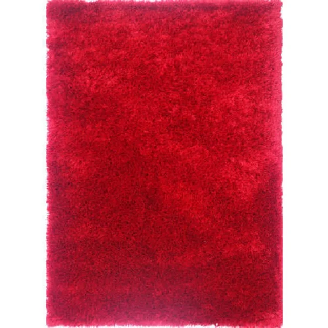Red Polyester Shaggy Carpet Buy Red Rugs, Carpets & Dhurries for Home & Kitchen by Rizz International At best price
