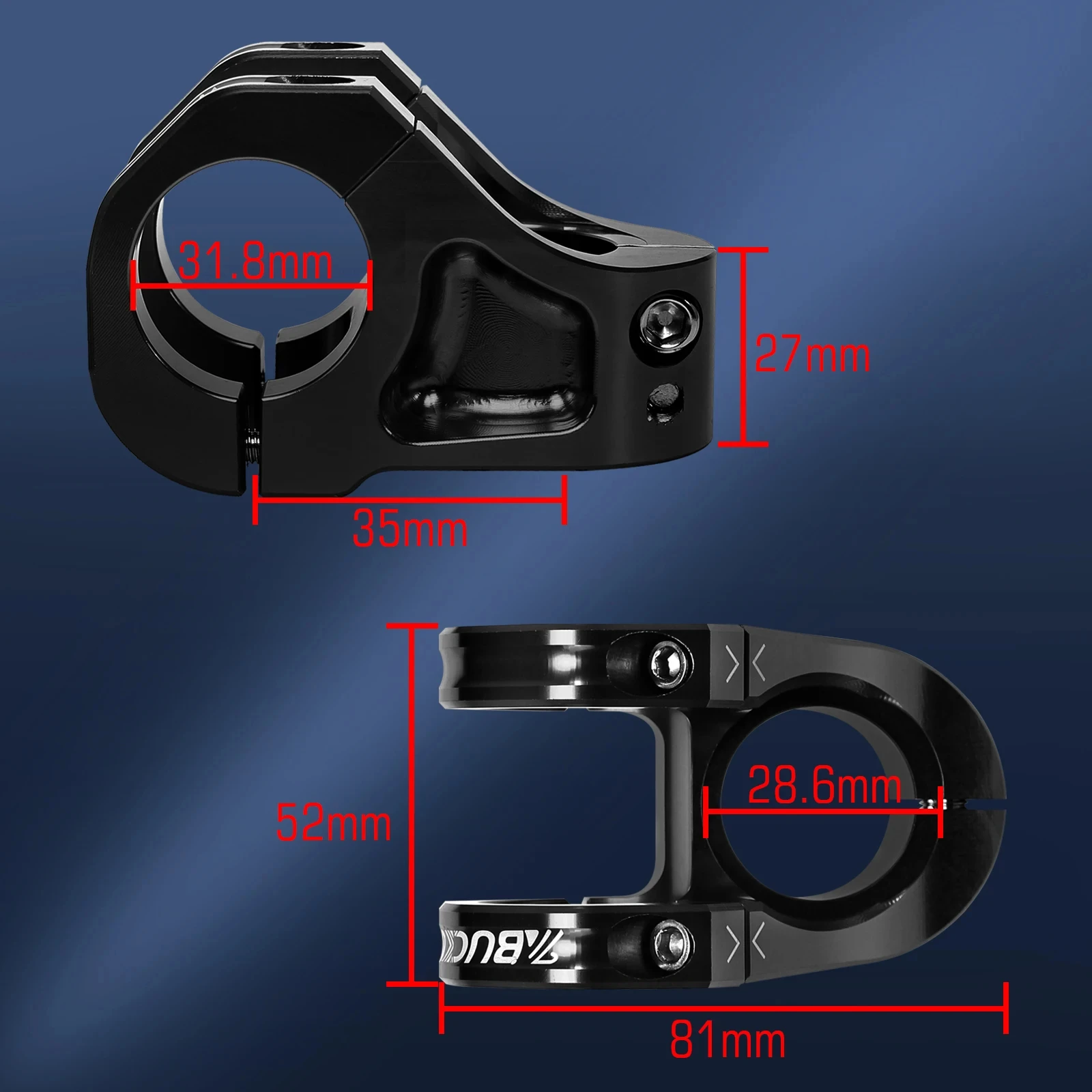 BUCKLOS Fahrrad Vorbau ultra-light hollow mountain bike stem CNC aluminum alloy high-strength downhill bicycle stem