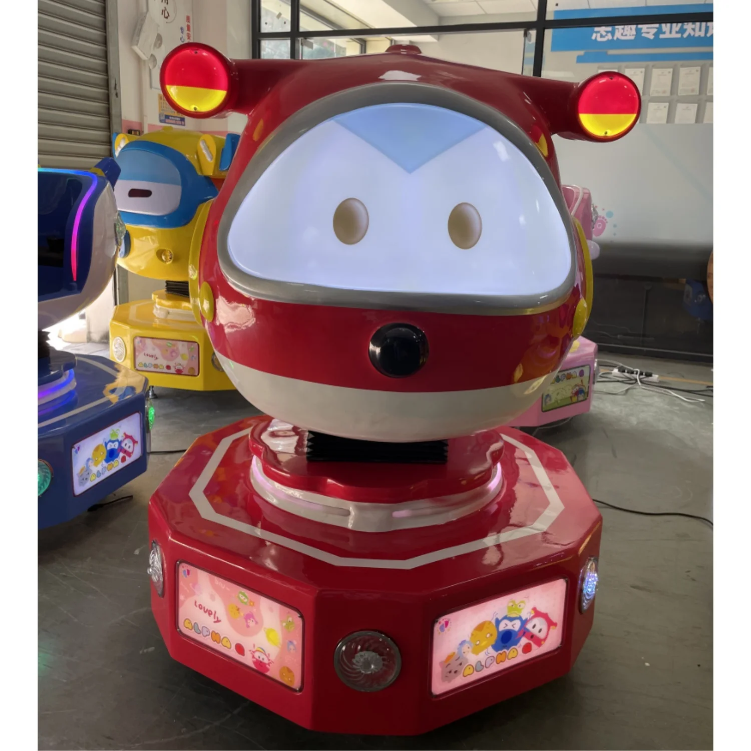 Coin Operated Park Swing Car Game Machine Kiddie Rides Mall Newest Kids Cars Electric Ride Bumper Car with Screen