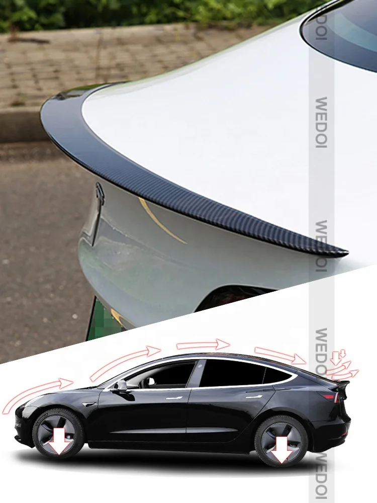 Spoiler Wing Sport Cars Rear Car Styling Kits For Tesla Model 3 Accessories Exterior Styling Decoration Original Spoiler Trunk