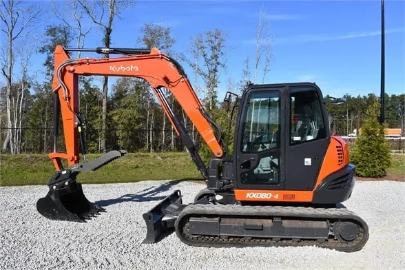Good Condition Second Hand Machinery 2015 Hydraulic Compact Kubota Excavators KX080-4 For Sale