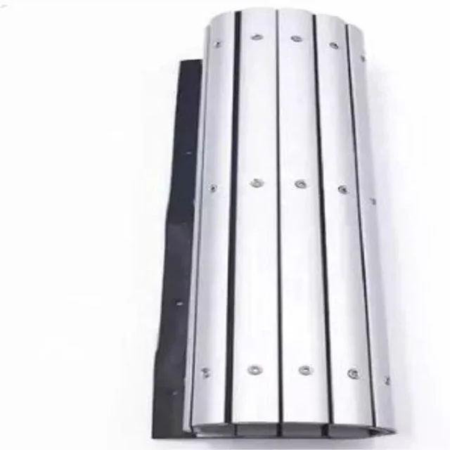 High Quality Customized Aluminum Roll Up and Slat Cover Armoured Apron Rollers For Cnc Machines