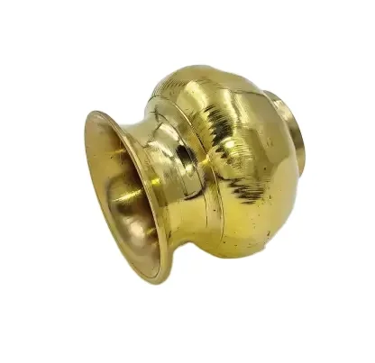 Brass Pall Lota Kalash Lota for Puja Ghar Amrit Storage Grah Poojan and Traditional Occasions Brass Kalash Golden Color