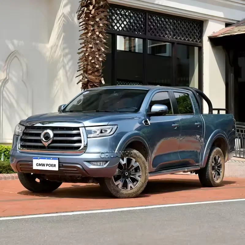 2022 New Design Great Wall Poer 7 pickup truck 2wd 4x4 auto version diesel fuel small truck factory direct sale