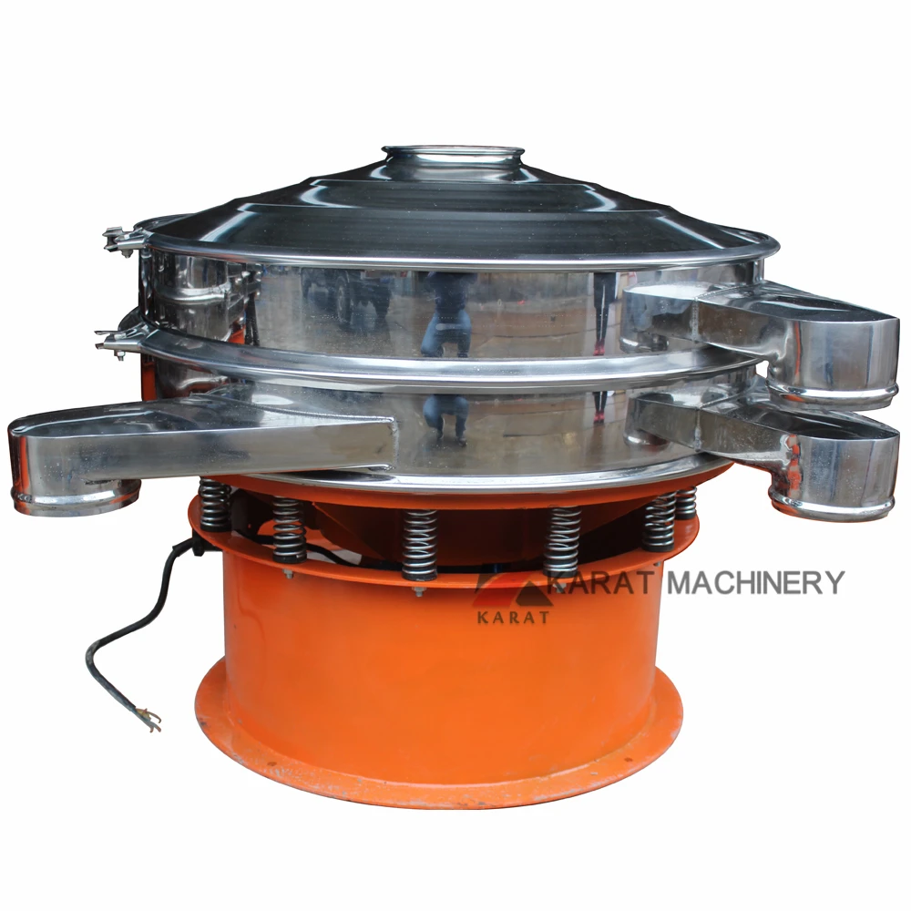Stainless Steel Separator Chemical Raw Materials Salt Vibrating Sieve Round Vibrating Screen Machine