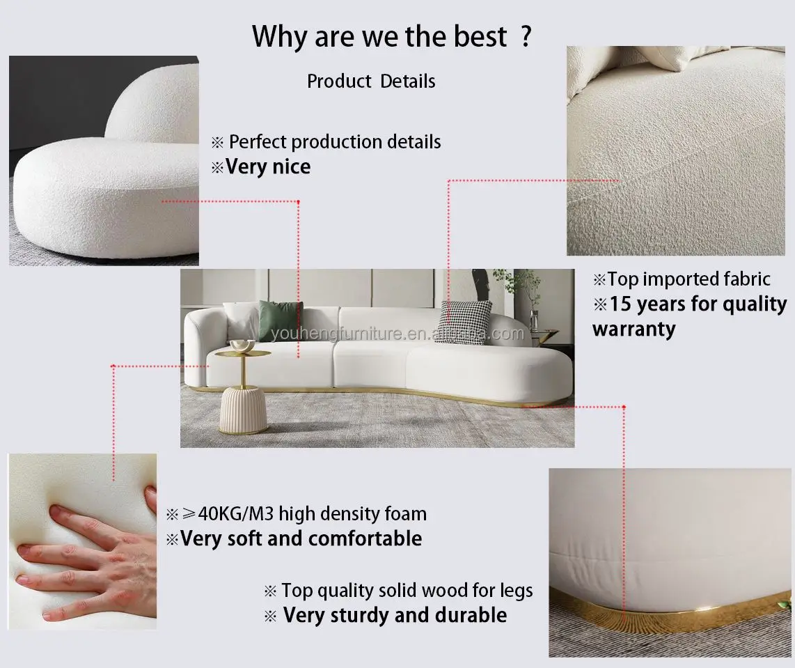 S Shaped Dining Sleeping Turkish Home Furniture High Density Foam Luxury Stainless Steel Custom Loveset Fabric Sleeper Sofa Set