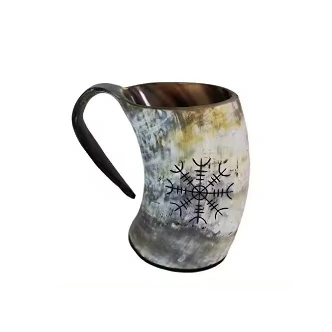 High on Demand Authentic Viking Style Horn Mug Ideal for Home Decor and Renaissance Fairs Available at Bulk Quantity