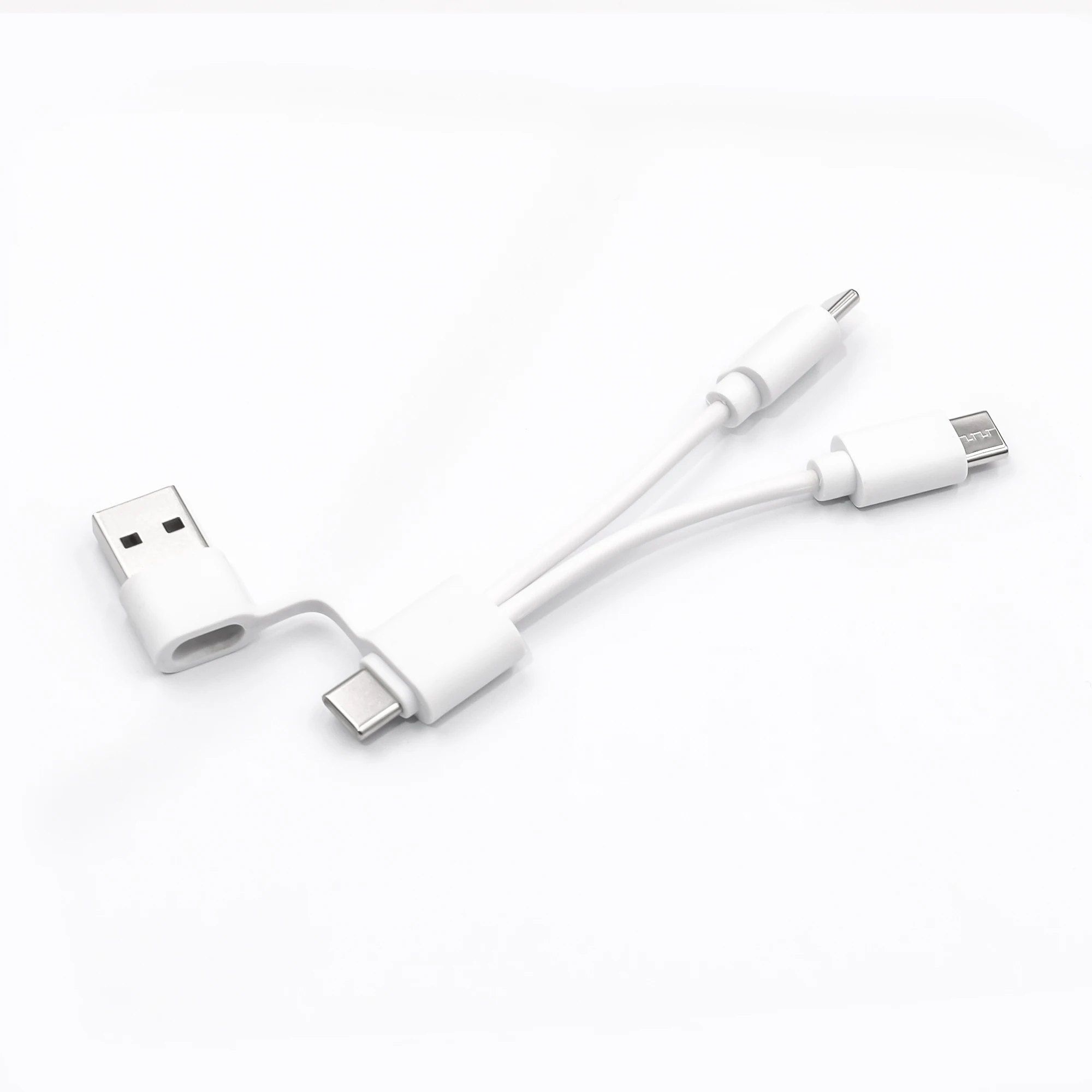 Factory wholesale two in one data cable USB one to two type-c interface for fast charging.
