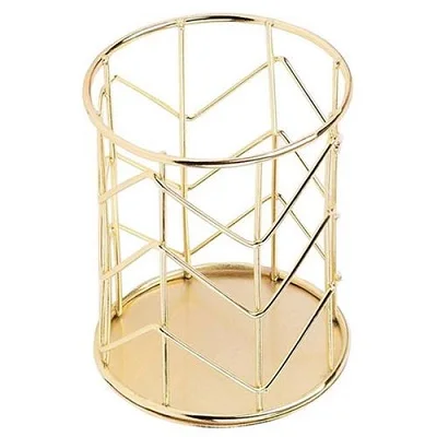 Pen Holder desk Organizer Flower Pot Container Makeup Brush Holder Desktop Pen Holder For Desk Aluminum Custom pen