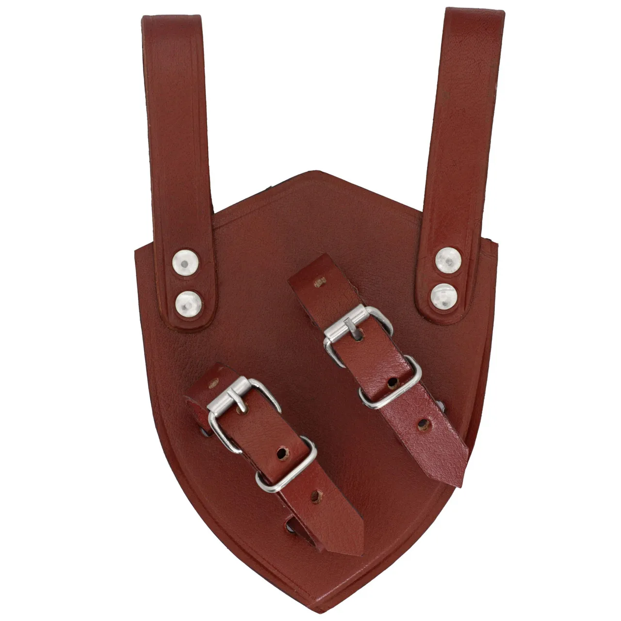 Left-Handed Limitless Match Maroon Genuine Leather Functional Adjustable Buckle Closure Medieval Sword Frog Belt Holder