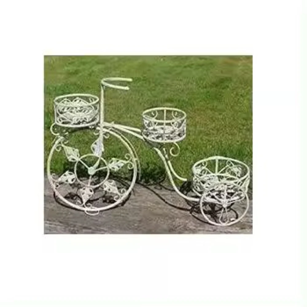 Cycle Designer Planters Flower Stand Planter Plant Flowers Rack Iron Decor Planters For Outdoor Garden Decorative Plants Pot