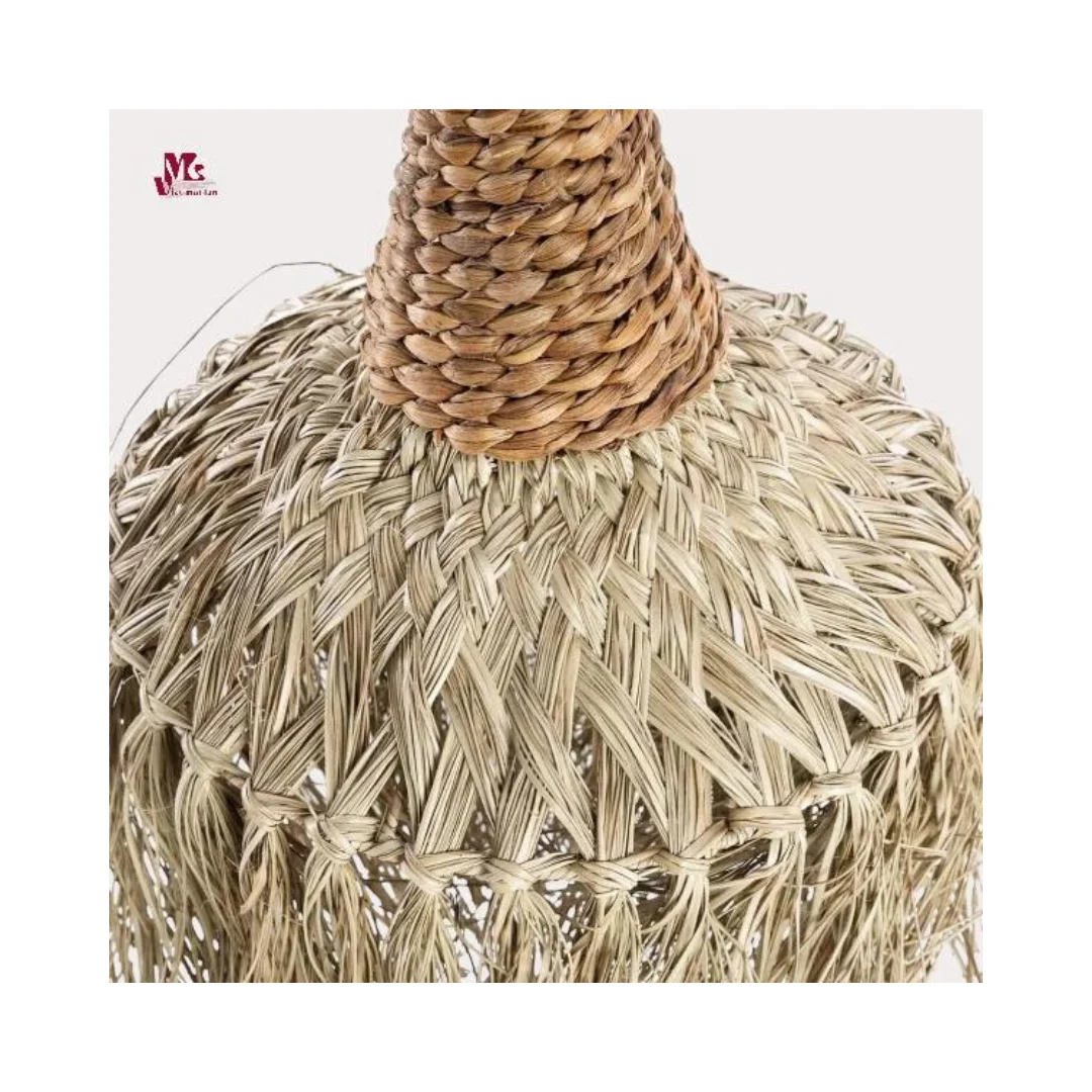 Seagrass Bamboo Rattan Wicker Pendant Lamp Modern Art Home Decor Shade Lighting Chandelier Made in Vietnam