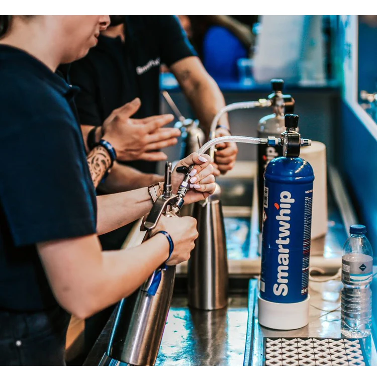 Best Dessert Making Tool Private Label High Quality  Smartwhip Silver Whip Cream 615g Cream Charger from Netherlands