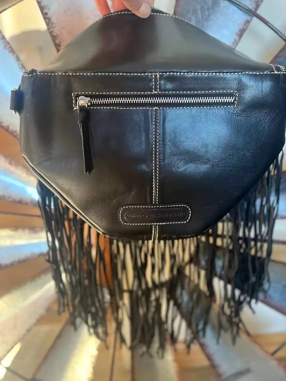 High Quality Hand Made Leather Casual Trend Waist Bag Street Style Fringe Sling Bum Bag Shoulder Crossbody At Wholesale