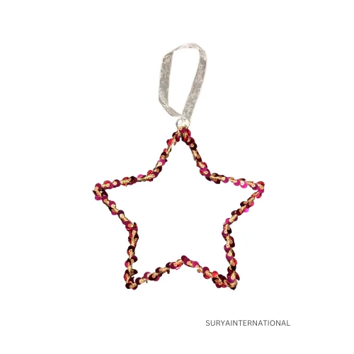 Exquisite Handmade Christmas Beaded Star Ornament | Festive Hanging Decor | Trending Holiday Craft | Unique Gift Idea