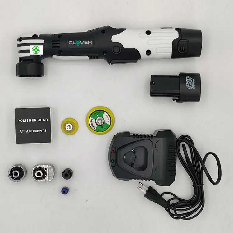 Nano Mini Polisher Cordless 2.3Ah  Battery 12v  Three in One Cordless Orbital Car Buffer Polishing Machine Kit