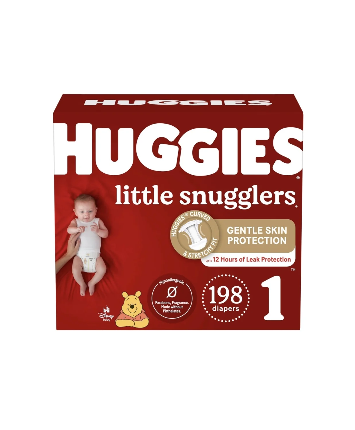 Original Hugies Little Snugglers Baby Diapers, Leak Free Protection. Select Size and Count, Assorted Sizes (Size 1,2,3,4,5,6)