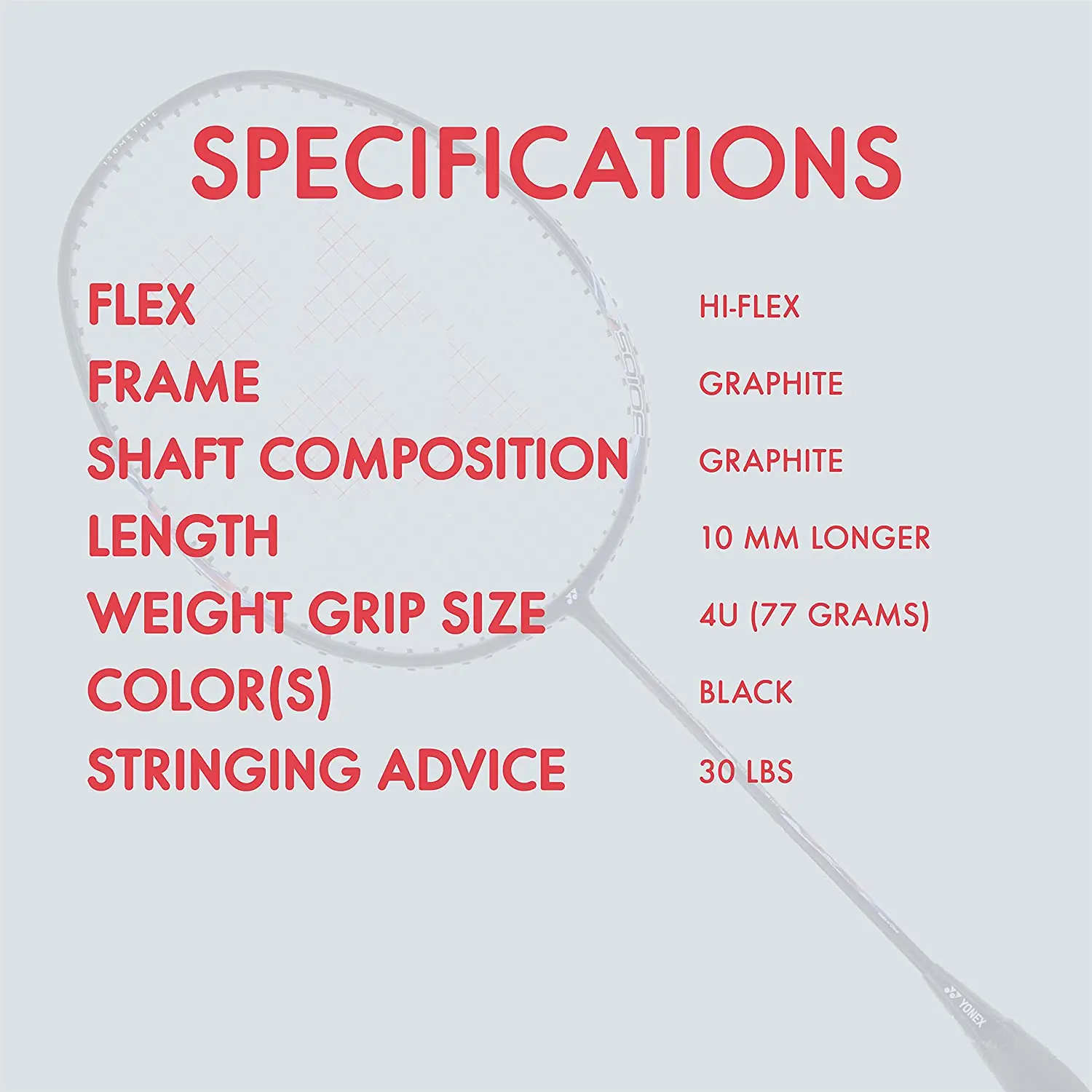 Графит Astrox Lite 21 i Высококачественная ракетка для бадминтона с полным покрытием