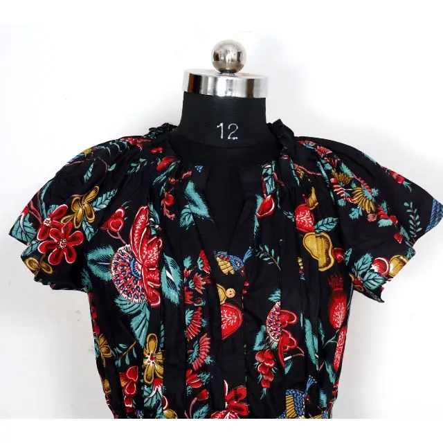 Wholesale And Low Price Plus Size Women Casual Dress Printed Ladies Long Sleeve Midi Dress High Quality Customized  Casual Dress