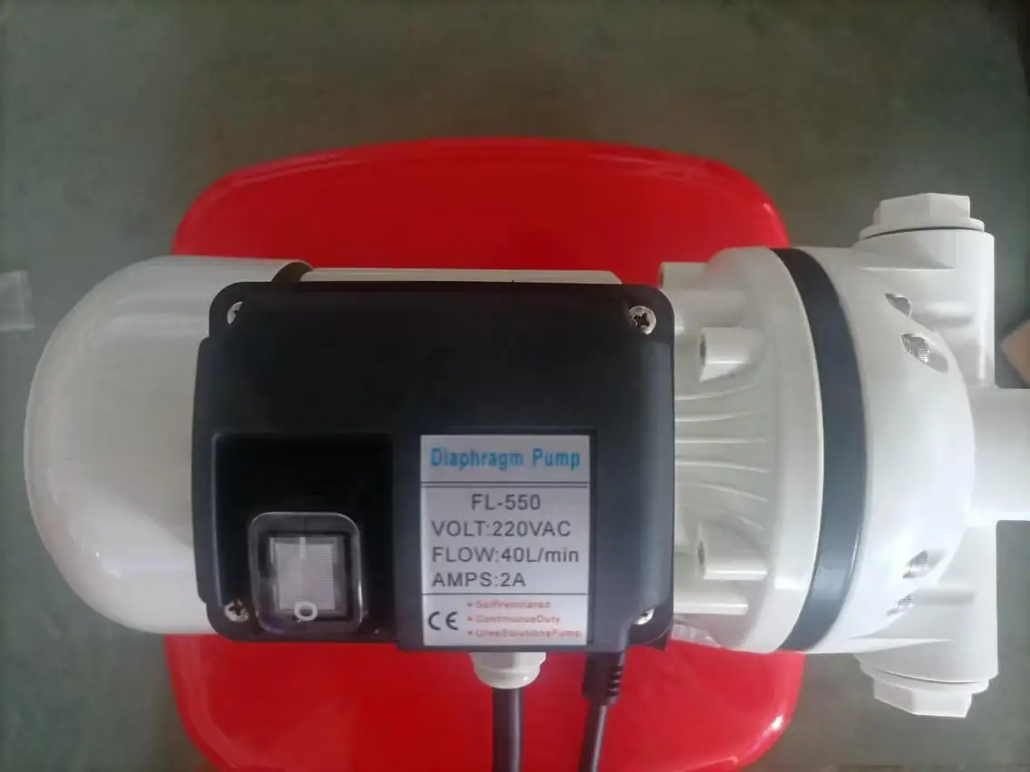 Acrylic pumps 220v AC brushless self-priming diaphragm pump 40lpm permanent magnet all copper motor
