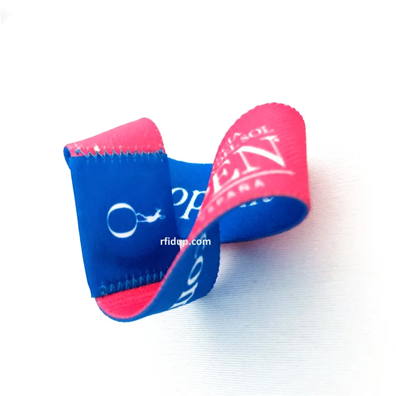 Free Sample Personalized Fashion Bracelets Stretch Wrist Band NFC Elastic Wristband Festival Gifts
