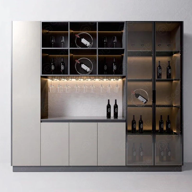 Luxury Wine Cellar Cooler Built-In Gold Wine Refrigerators Cooler for Hotel /Bar with constant temperature system