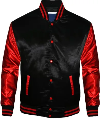 custom new style Satin Bomber Versity Jacket Custom embroidery Silk Versity Baseball Jacket Pakistan