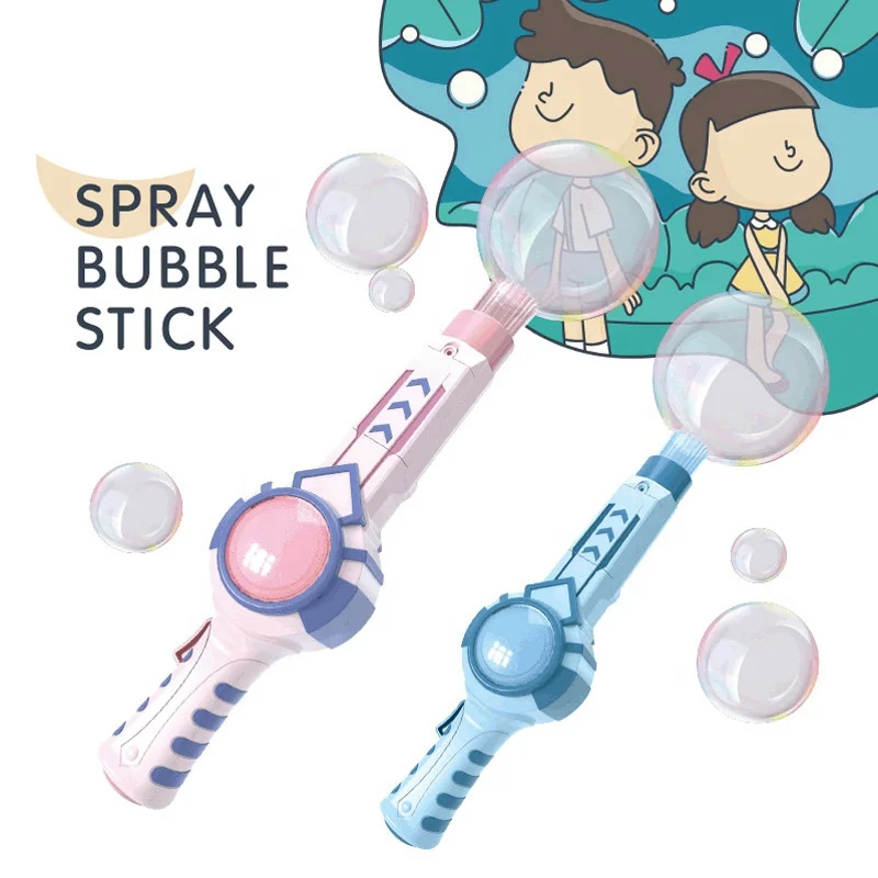 YIWU AULLAN Kids Novelty Summer Bubble Toys Water Gun Bubble Machine Gun Soap Smoke Bubble Machine