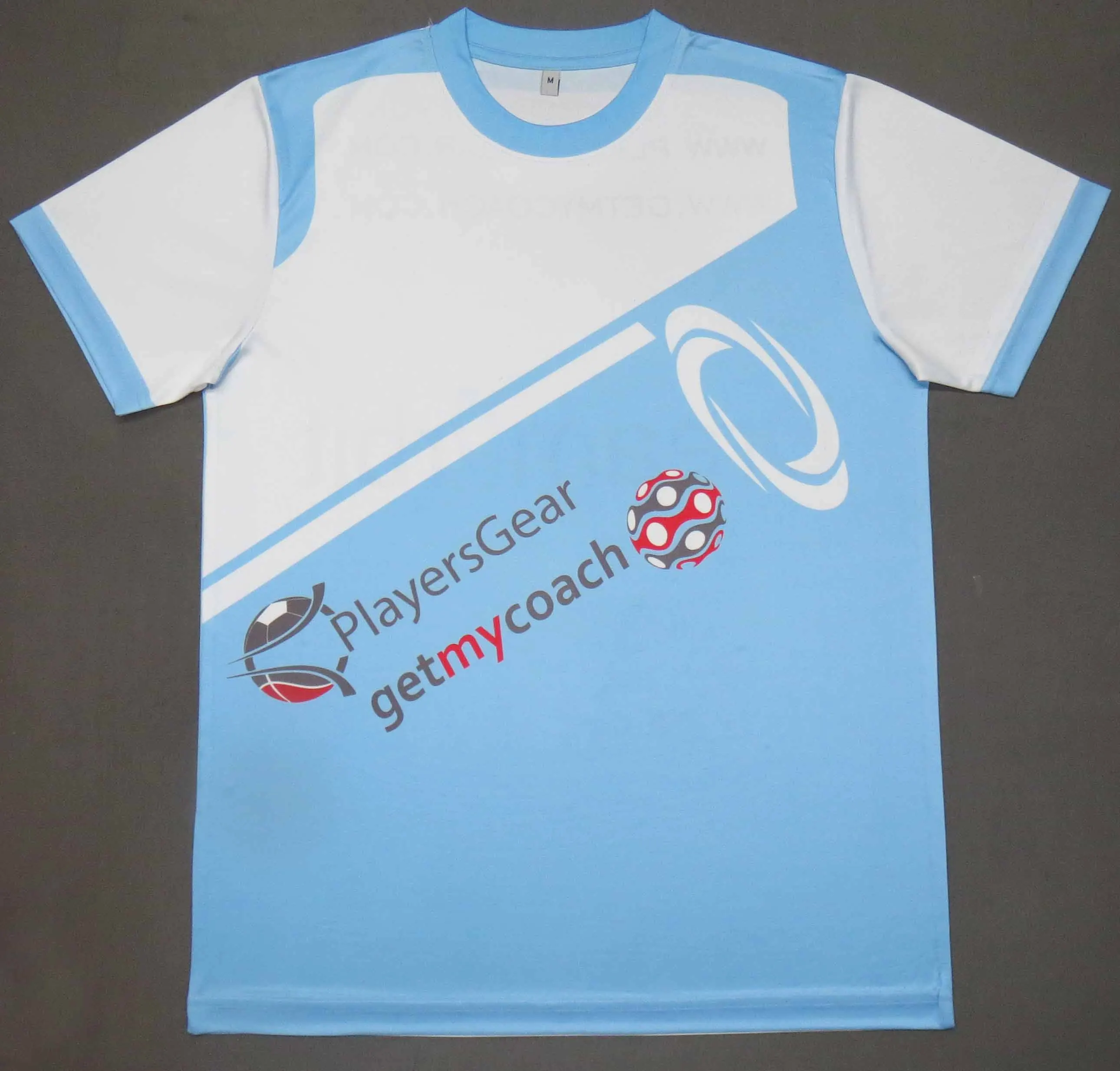 Promotional Wholesale 100% Polyester Blank half Sleeve T-Shirt Plain white and light color T Shirt for sublimation printing