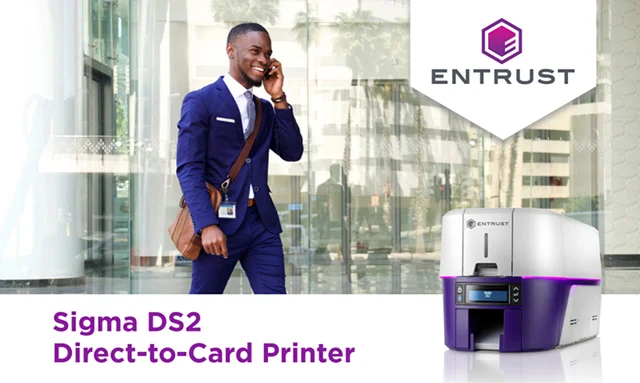 DS2 Duplex ID Card Printer Dual Side Plastic Card Printer For Entrust Sigma